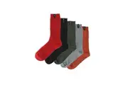 JEFF BANKS 5Pk Wool Blend Leisure Socks- Mens 7-11