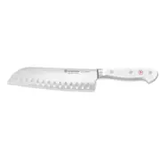 Wusthof Classic White Santoku with Hallow Edge Knife 17cm