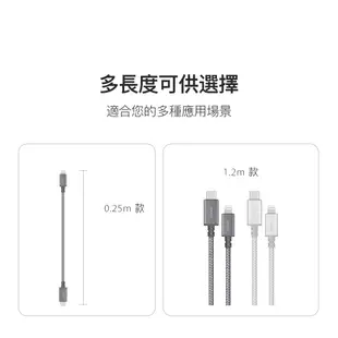 Moshi Integra USB-C to Lightning 充電線 傳輸編織線（0.25 m）iphone充電線