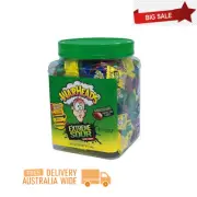 903478 744G Tub Of Warheads Extreme Sour Fruit Flavoured Hard Candy Wrapped_ AU