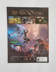 Kingdoms of Amalur Reckoning Xbox PS4 Print Ad Artwork Poster Wall Art Promo