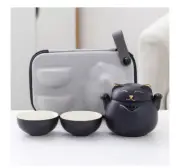 Modern Creative Cute Lucky Cat Tea Set Travel Carrier Bag Teapot 2 Tea Cups Gift