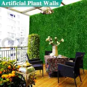 20X Artificial Plant Grass Wall Panels Hedge Fake Vertical Ivy Mat Foliage Home