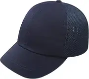 Baseball Hard Hat,Sweatproof Workshop Hat - Anti-Collision ABS Inner Shell Biker Scooter Touring Baseball Hat Navy Blue