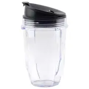 18 oz Cup, Sip & Seal Lid 427KKU450 408KKU641 for Nutri Ninja BL480 BL640 CT680