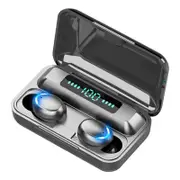 Wireless Noise Cancelling With Breathing Light & Digital Display Black Earbuds