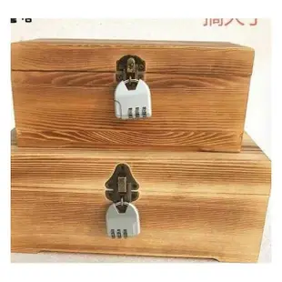 實木儲物盒帶鎖收納盒木質盒子長方形箱子可上鎖有鎖加鎖復古