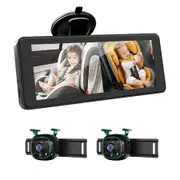 2 Way Baby CarCamera, HD 1080PBaby Car Monitor 6.86 inch Display, 150 Degree Wide Angle Lens, Compatible with All Vehicles