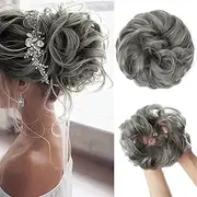 Synthetic Hair Bun Extensions Messy Curly Elastic Hair Scrunchies Hairpieces Synthetic Chignon Donut Updo Hair Pieces for Women (Bulk Buy : 1 PC, Color : 171)