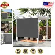 Customizable 4x4 FT Dark Grey Sun Shade Cloth with Grommets for Outdoor Elegance
