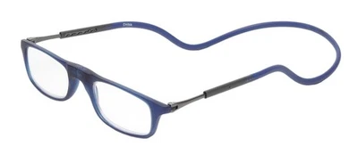 Calabria SP03 Snap Magnetic Reading Glasses Blue Light Blocking +1.50 Crystal Ad