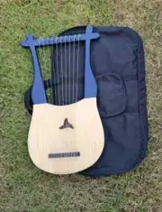 10 Strings Lyre Harp Rosewood Musical Instruments Harp Extra Strings set.bag,Key