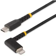 StarTech.com 6ft (2m) Durable USB-C to Lightning Cable, Right-Angled Heavy Duty USB Type-C to Lightning Charging/Sync Cord - 6ft