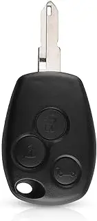 FLJKCT Car Key Shell Remote Key Shell Case Shell 3 Buttons,for Renault Duster Logan Fluence Clio Vivaro Master Traffic Kangoo Megane Laguna