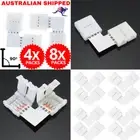 4-Pin L-Shape Corner Connector 10mm for 5050 RGB LED Strip Lights Double Ended