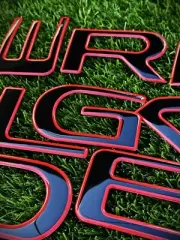 RAISED TAILGATE LETTERS for RIDGELINE 2024 2025 RED REFLECTIVE OUTLINE (for: Honda)