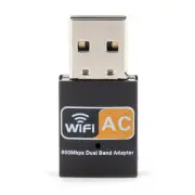 Dual-Band 600Mbps Mini Wireless Network Card Computer External WIFI Adapter j