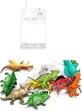 EVTSCAN Dinosaur String Lights, 2m 10LED String Lamp, Animal Decorative Light, Indoor Outdoor Hanging Lights, for Children's Birthdays