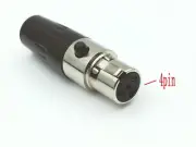4 pin Female plug Mini TA4F XLR Audio Microphone connector Adapter mic cable v2
