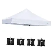 10' x 10' Replacement Canopy Top for EZ Pop Up Canopy Tent, Instant Canopy