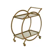 Amalfi Walter Drinks Trolley Gold 72x80cm