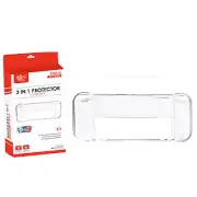 Host Protective Cover Case Transparent Shell Case for Switch OLED Game Console