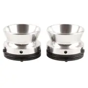 1 Pair NAB Hub Adapters Professional Polished Aluminum Alloy 10 Inch Opener for Studer ReVox for Akai for Teac Silver