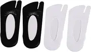[CALLARON] 2 Pairs Women's Split Toe Short Socks Breathable Comfortable Sock for Sneakers Casual Shoes