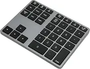 Bluetooth Numeric Keypad, Rechargeable Aluminum 35 Key Number Pad, Slim External Numpad Keyboard for Laptop, Desktop, Tablet, Pro