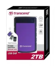 Transcend Storejet 2TB Portable USB 3.0 Hard Disk