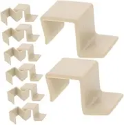 Sosoport 20pcs Bed Frame Support Legs with Crib Shelf Brackets Plastic Hooks for Hanging Items Furniture Support Hardware for Organized Storage and Easy Access
