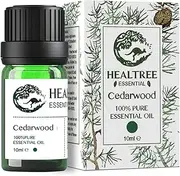HEALTREE Cedarwood Essential Oil - 100% Pure Cedarwood Oil for Hair & Skin Care Aromatherapy, 10ml