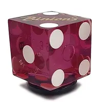 Cyber-Deals Novelty Refrigerator Magnets Featuring Genuine Las Vegas Lake Tahoe Reno Nevada Random Casino Craps Dice (Purple)