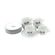 Ecm - Espresso Cup With Saucer - 6 Pack