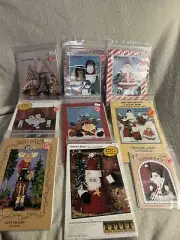 Vintage Christmas Patterns (9) Arts And Crafts Santa Clause Quilt Stitch Sewing