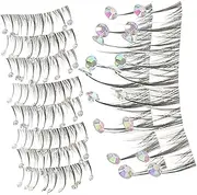 [Minkissy] False Eyelashes in Bulk 10 Pcs with Rhinestones Perfect for Intense Volume Easy to Apply
