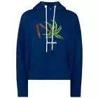 Palm Angels Broken Palm Tree Blue Hoodie