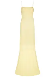 Jacquemus La Robe Fino Panelled Gown - Yellow - 38 (UK10 / S) 38 (UK10 / S)
