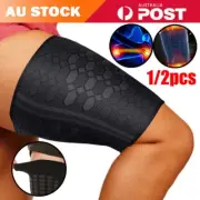 Thigh Leg Support Hamstring Quadriceps Wrap Groin Quad Brace Compression Sleeve