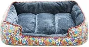 Dog Sofa Bed, Comfortable Sofa Style Pet Bed Great for Cats & Dogs with Removable Washable Cover