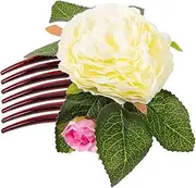 VALICLUD Flower Hair Side Comb Clips for Women Decorative Hair Comb for Weddings Daily Wear Easy to Use Stylish Versatile