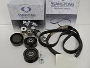 Engine Belt Set fits SsangYong Actyon Sports Turbo Diesel All Models