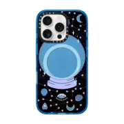 iPhone 16 Pro Impact Case MagSafe Compatible Crystal ball on black background / mystical, magical, dreamy pattern