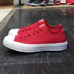 THEONESHOP CONVERSE CHUCK TAYLOR 2代 低筒 紅色 帆布 鞋墊 經典款 150151C