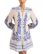 Phase Eight Pia Floral Button Mini Dress