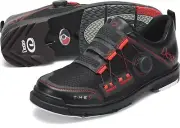 Mens Dexter The 9 Stryker Boa Bowling Shoes Black/Red Sizes 7 - 14 WIDE