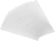 Gogogmee 10 Pack Self-Adhesive Label Bag Travel Toiletry Bag Document Storage PVC for Library Office Warehouse