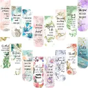 Zonon 48 Pcs Bible Verse Magnetic Bookmarks, Inspirational Scripture Christian B