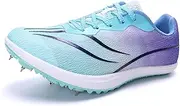 [Generic] Men's Track and Field Shoes Spikes Sprint Sneakers Breathable Lightweight Running Racing Jumping Shoes for Youth Kids