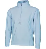 Spyder Girls Medium Chloe Fleece T-Neck Pullover Half Zip Sweater Blue Ski Snow